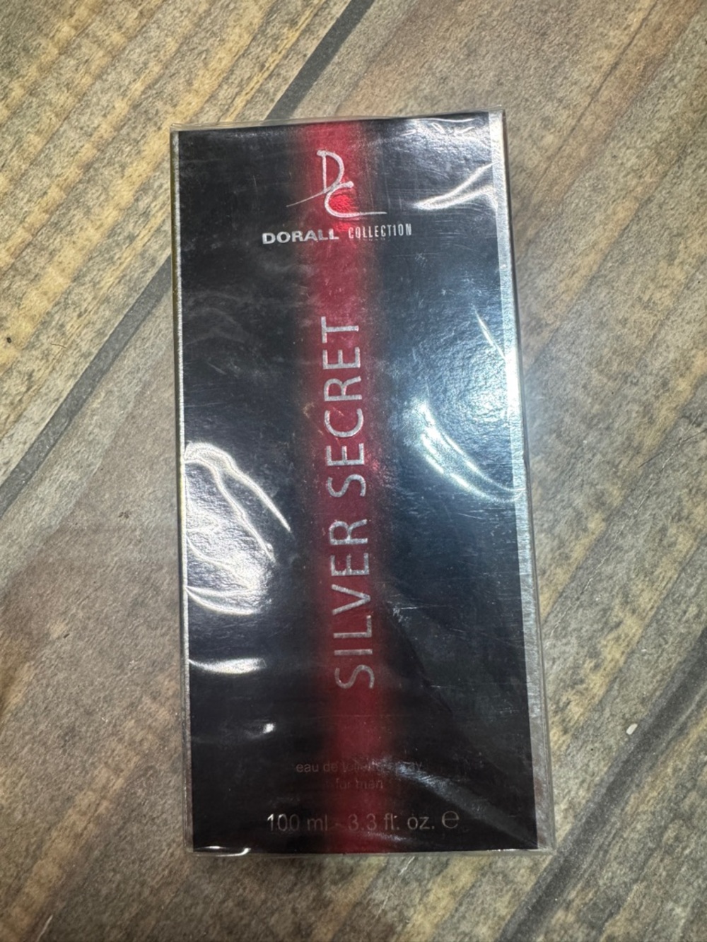 Silver Secret Men's Fragrance - Black & Red